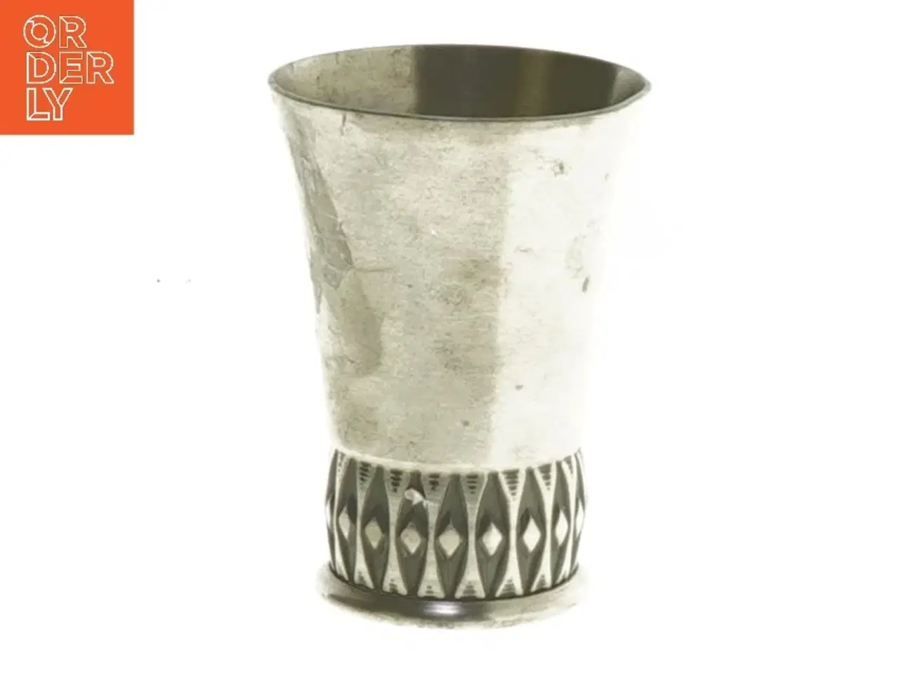 Billede 2 - Dekorativ metalvase med mønster fra Pewter (str. 6,5 cm)