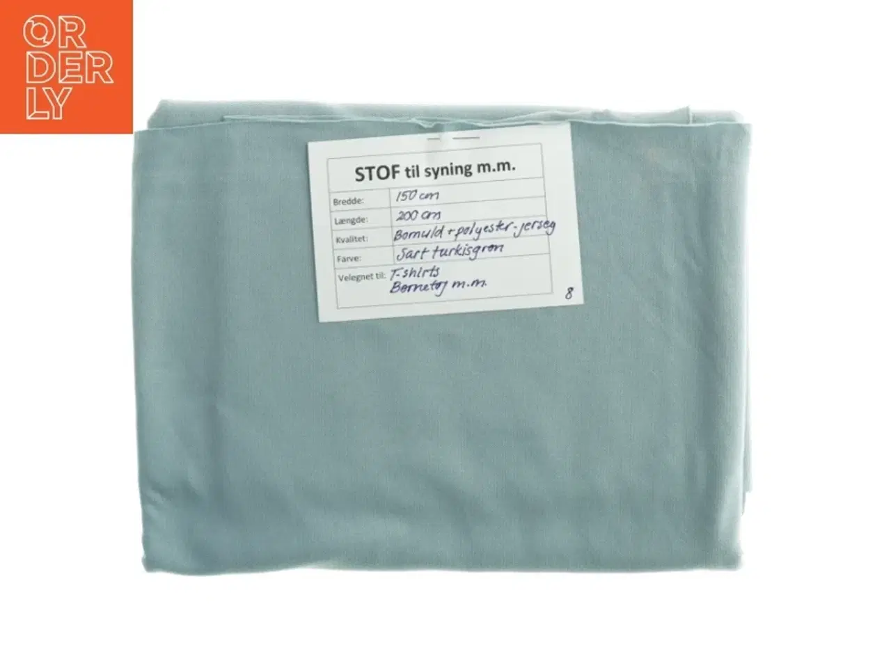 Billede 1 - Jersey-stof i blød bomuld/polyester (150 cm x 200 cm)