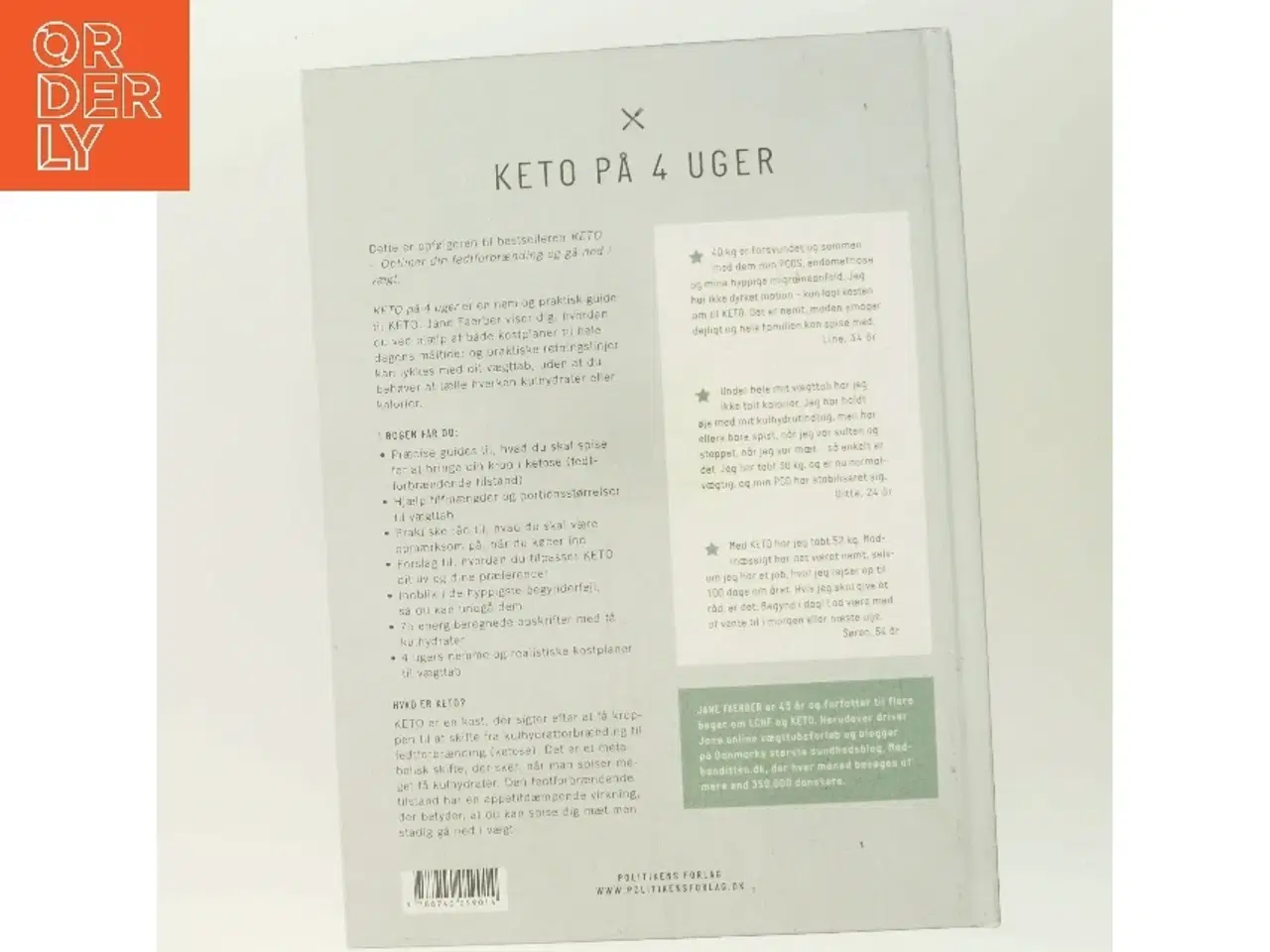 Billede 3 - Keto på 4 uger af Jane Faerber (Bog)