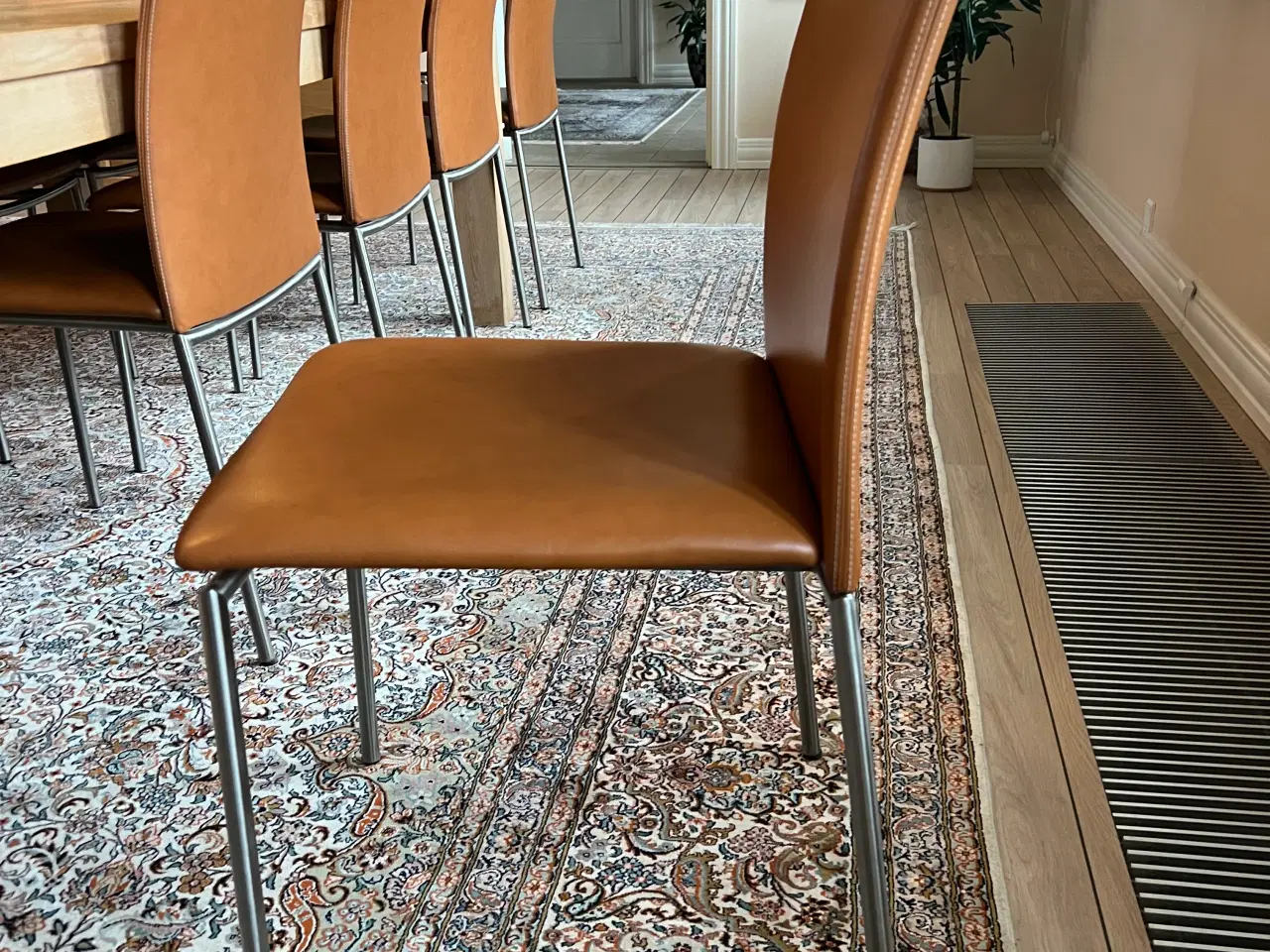 Billede 2 - 12 stk skovby stol sm58 med læder 