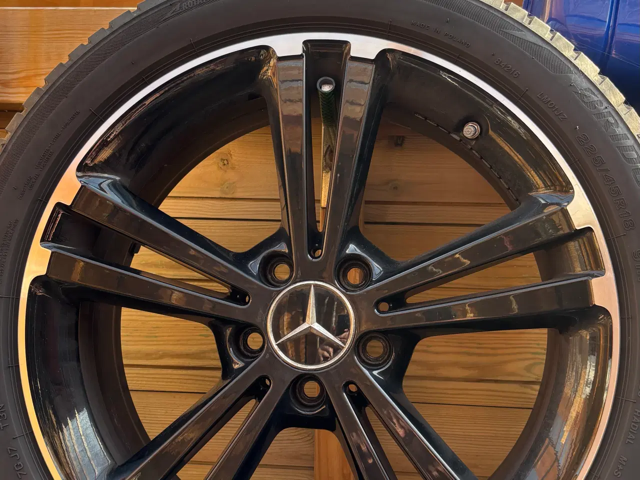 Billede 2 - Originale 18” Mercedes fælge med vinterdæk