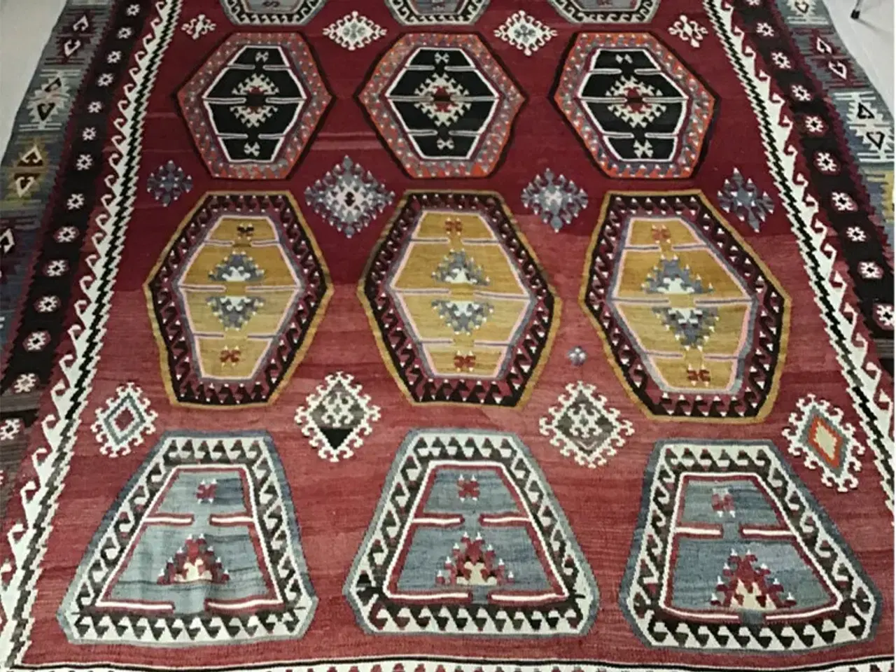 Billede 3 - Sarkisla Kelim, Antikt tyrkisk tæppe. 