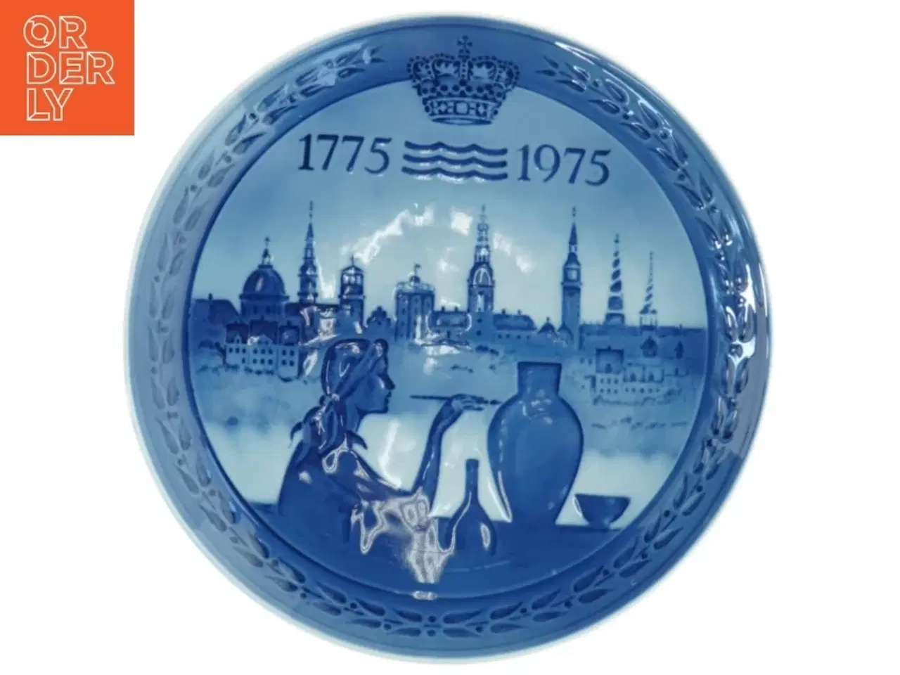 Billede 1 - Royal Copenhagen årsjubilæumsplatte 1975 fra Royal Copenhagen (str. Diameter 18 cm)