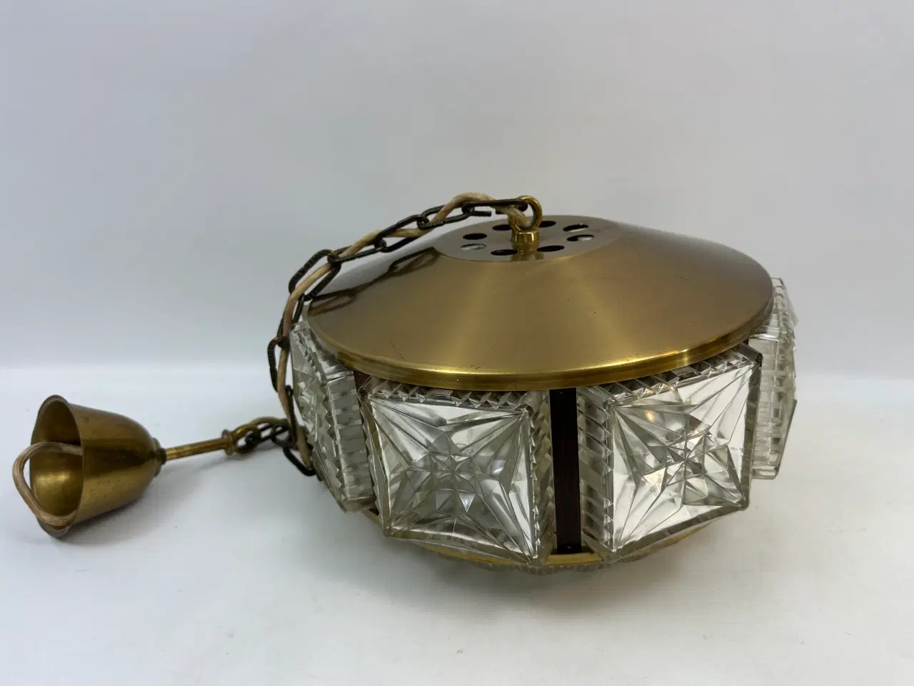 Billede 1 - Carl Fagerlund, Pendel - messing (Orrefors) 