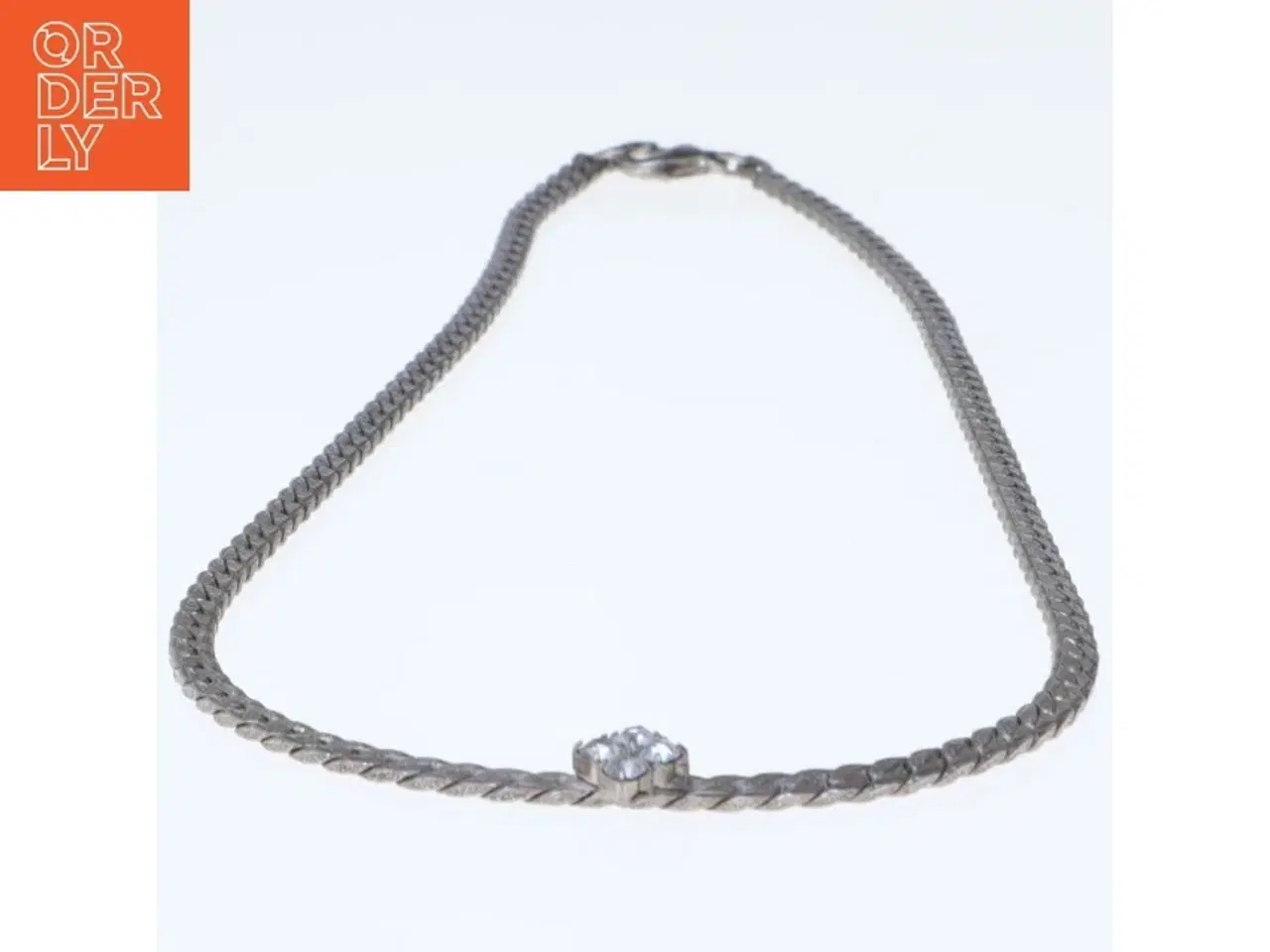 Billede 2 - Sølvkæde med dekorativt vedhæng (str. 40 cm)