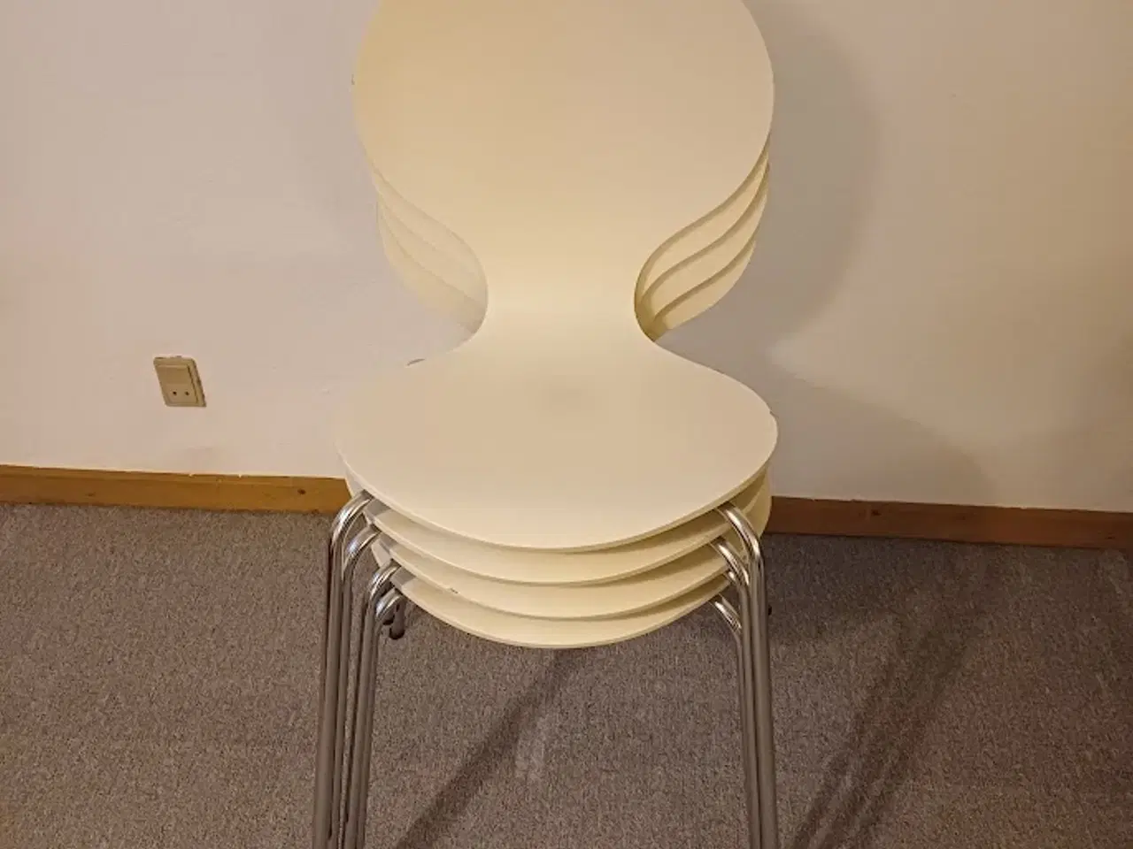 Billede 3 - Skalstole, 4 stk