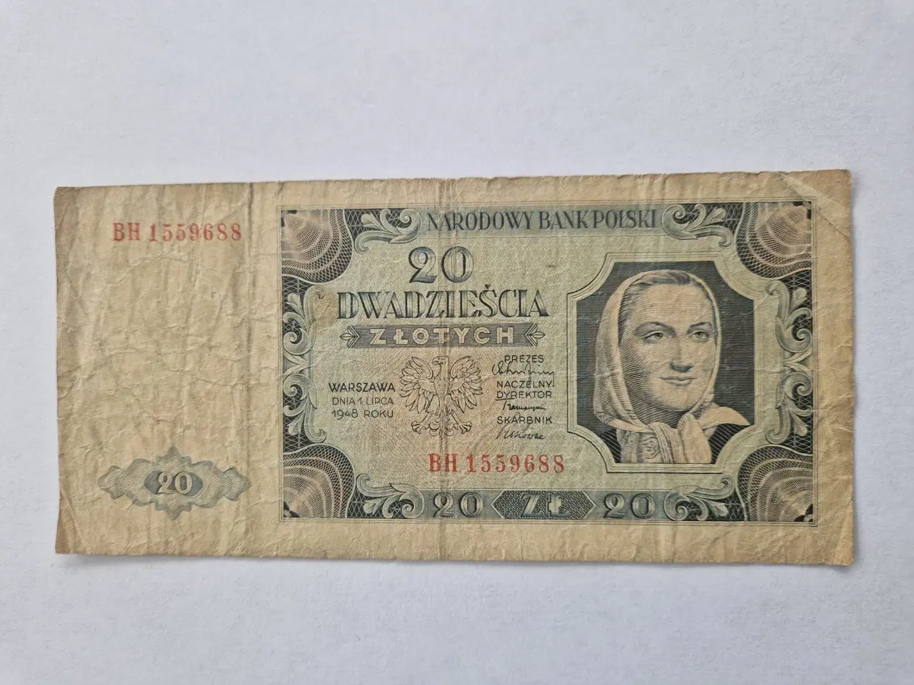 Billede 1 - 20 Zlotych 1948 Poland
