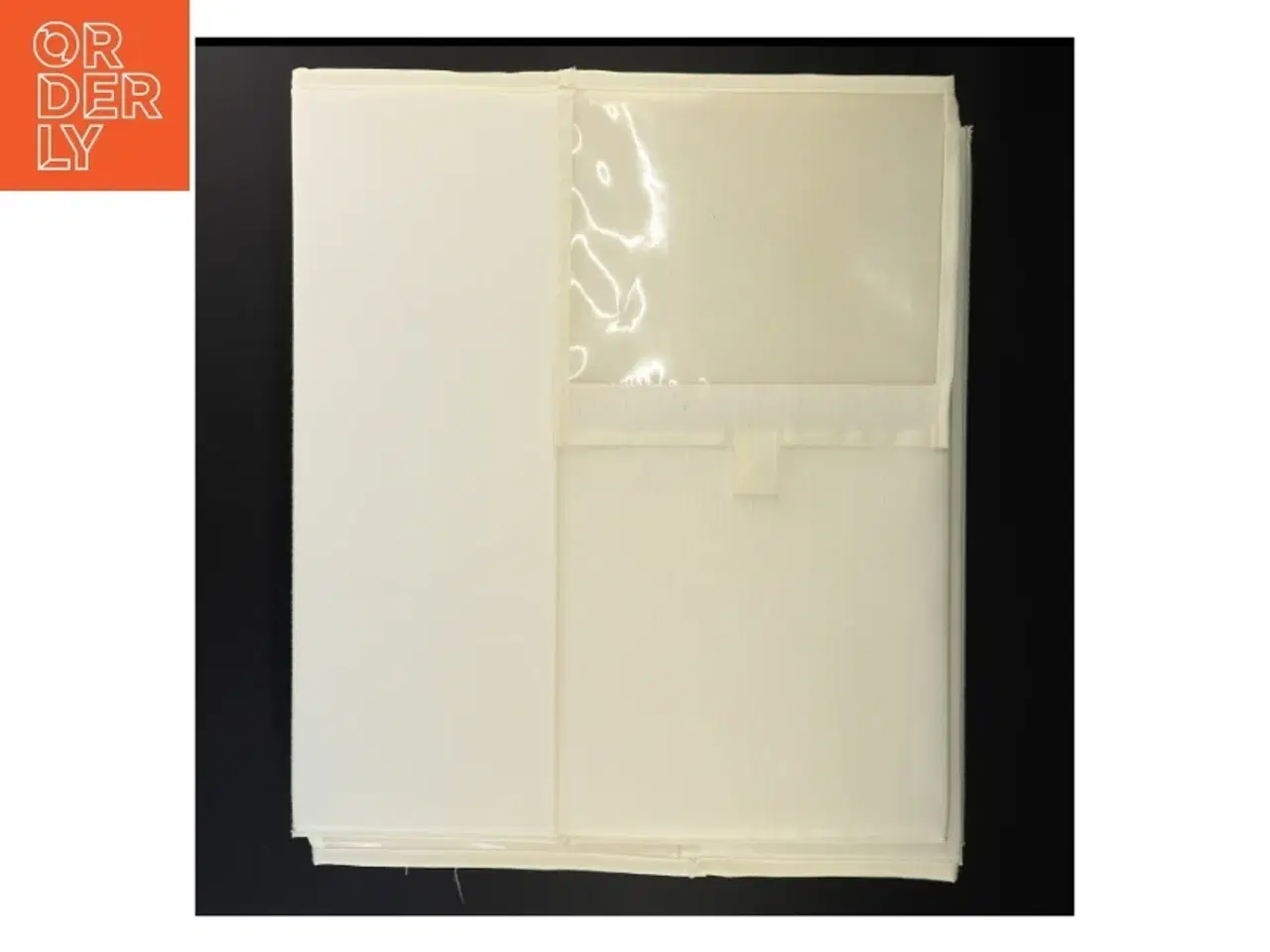 Billede 5 - Hvid stofopbevaringsboks til sko (str. 35 x 23 x 16 cm)