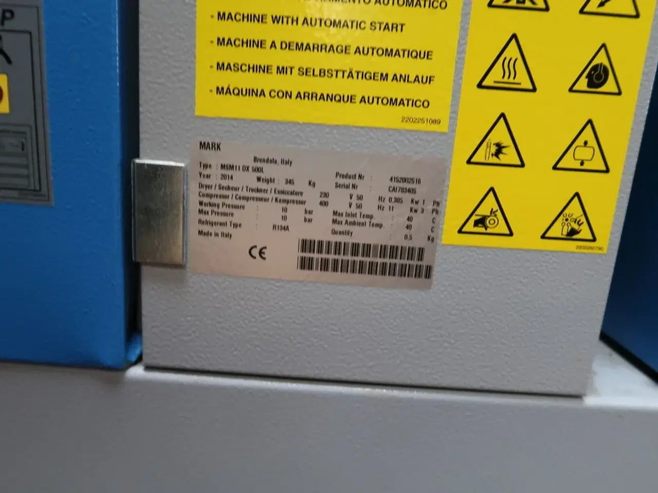 Billede 5 - Kompressor MARK MSMS 11 KW DX MAXI