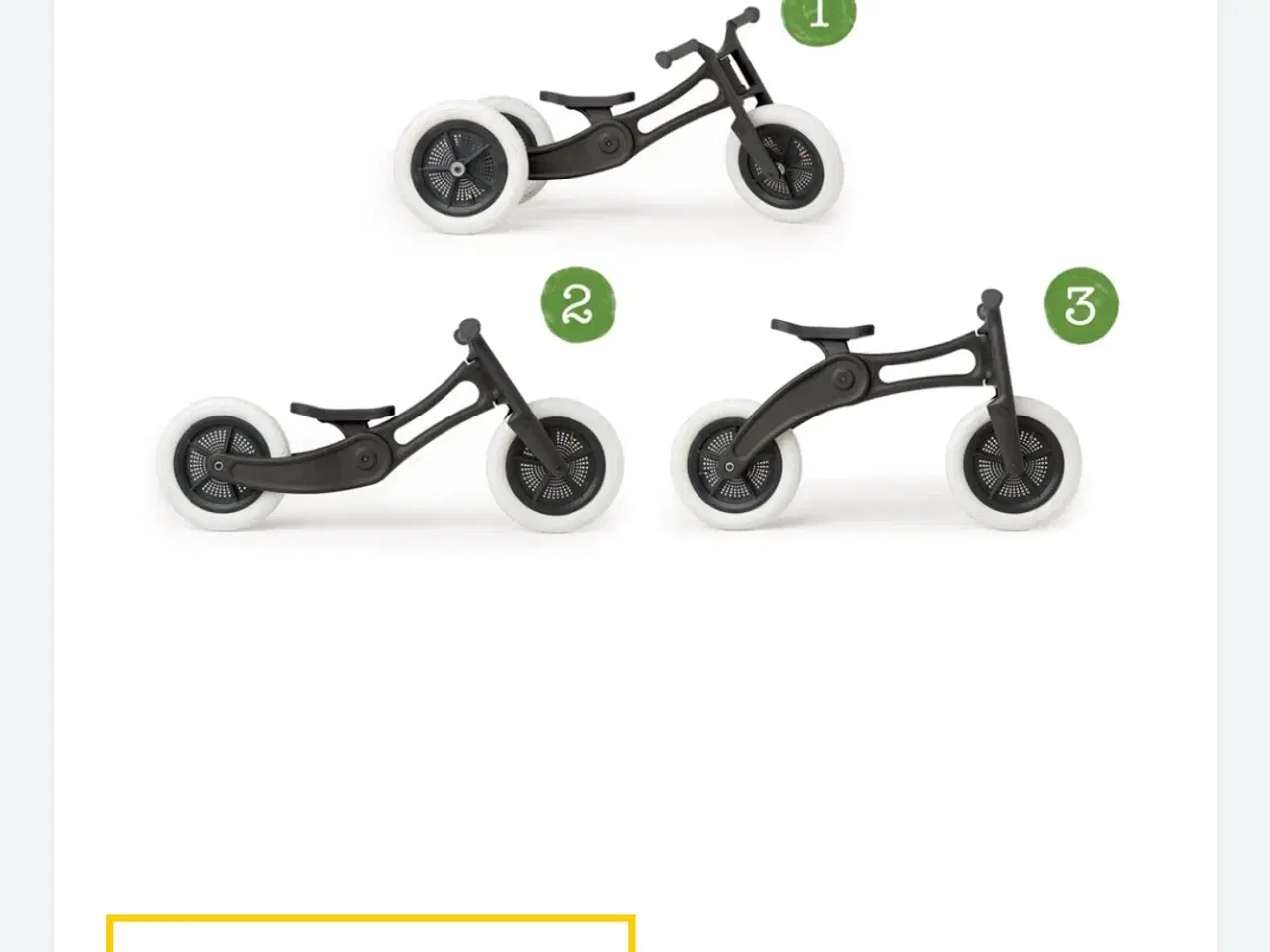 Billede 2 - Wishbone løbecykel Bike 3-i-1, en konvertibel bala