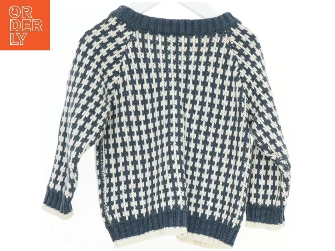 Billede 2 - Strikket sweatshirt med mønster fra Name It (str. 86)