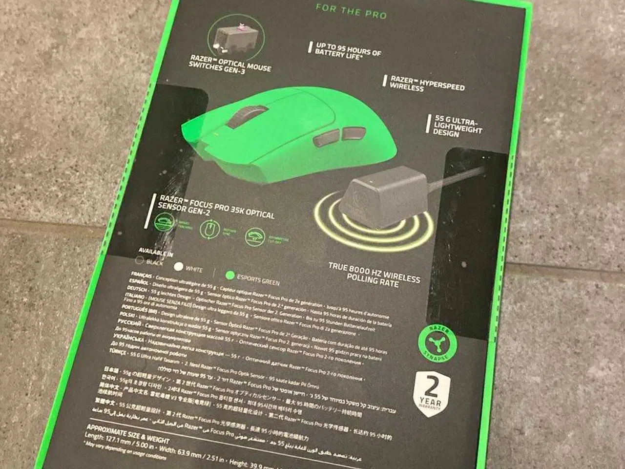 Billede 2 - Razer Viper V3 Pro Green Edition – HELT NYT