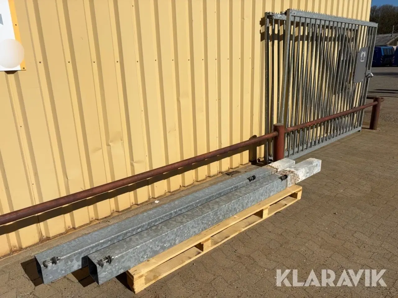 Billede 2 - Adgangsport galvaniseret - med stolper