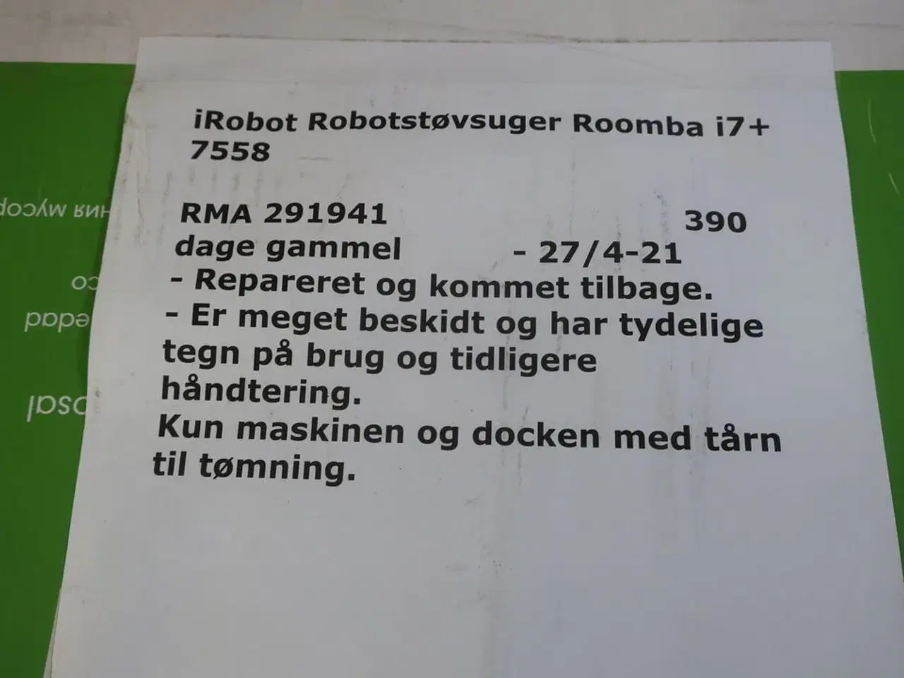 Billede 6 - Robotstøvsuger iROBOT ROOMBA i7+ med tømmestation