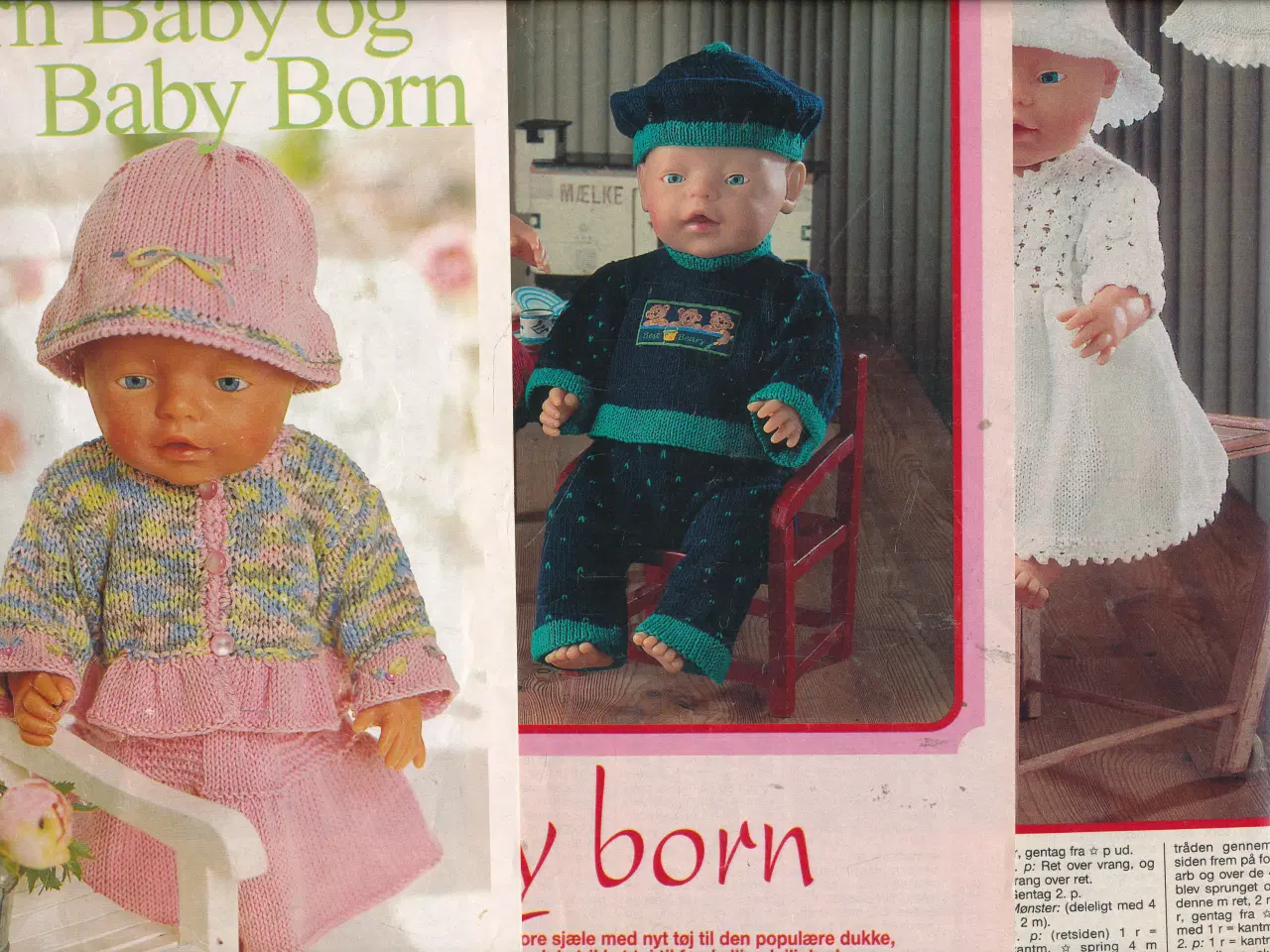 Billede 1 - SY OG STRIK TIL BABY BORN - EN SAMLING OPSKRIFTER 