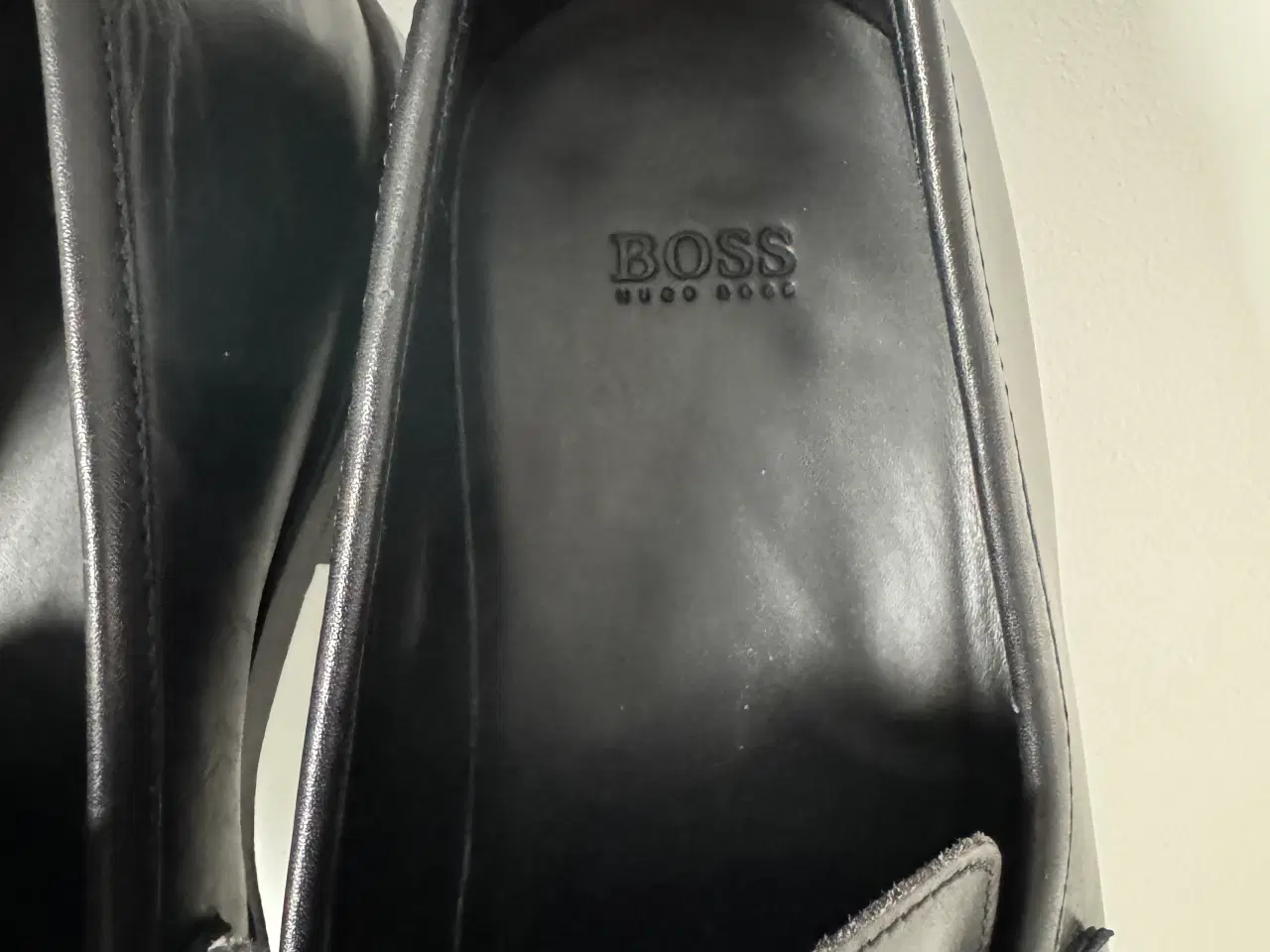 Billede 11 - HUGO BOSS Vero Cuoio sort læder ”Horsebit” Slip On