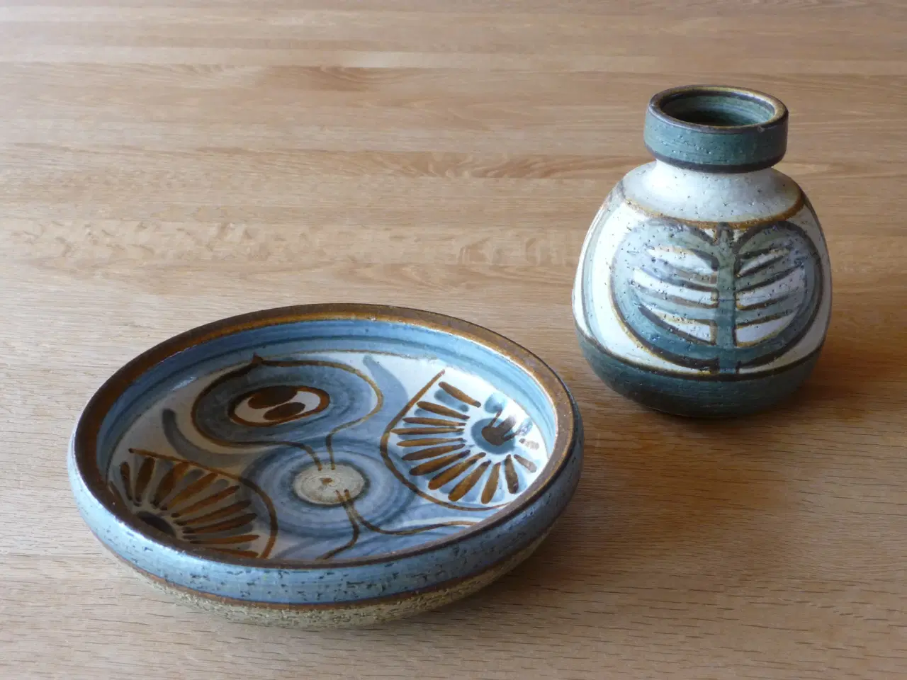 Billede 1 - SØHOLM KERAMIK - FAD / SKÅL & VASE