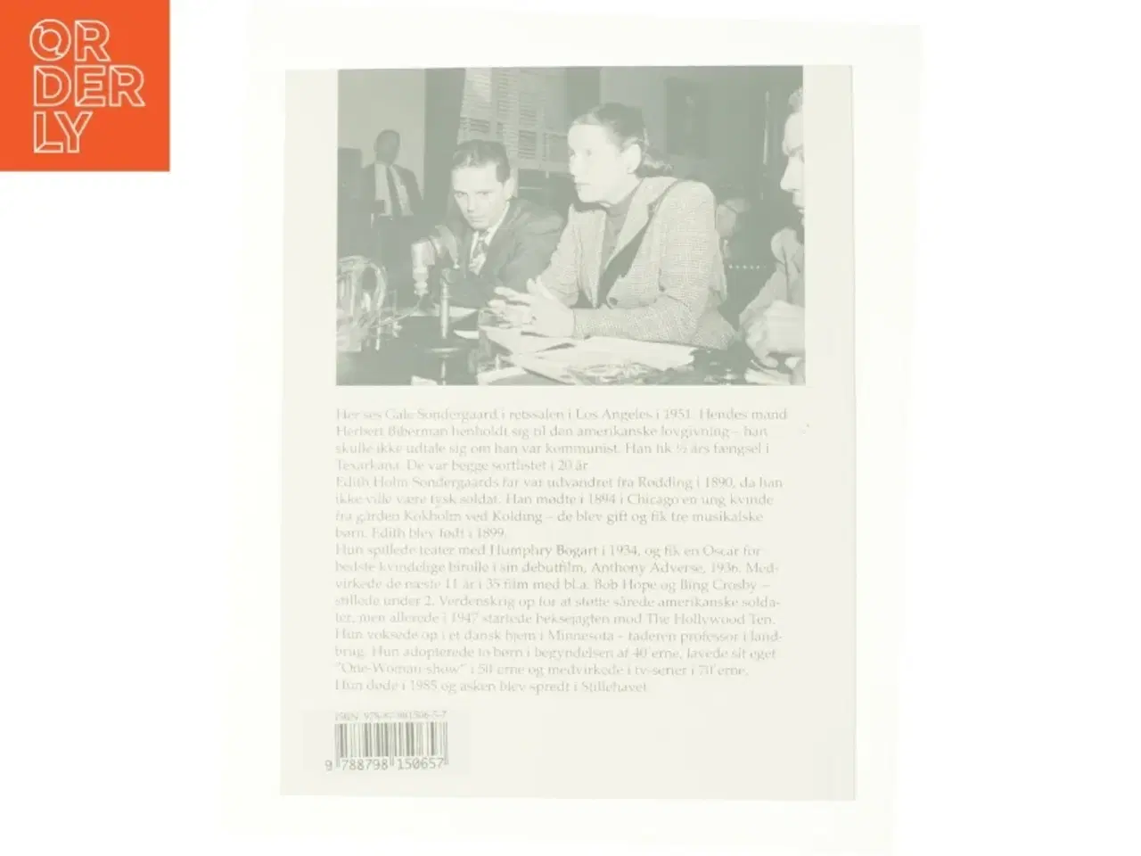 Billede 3 - Gale Sondergaard (Edith Holm Sondergaard) - birollens dronning af Steen Balle (Bog)