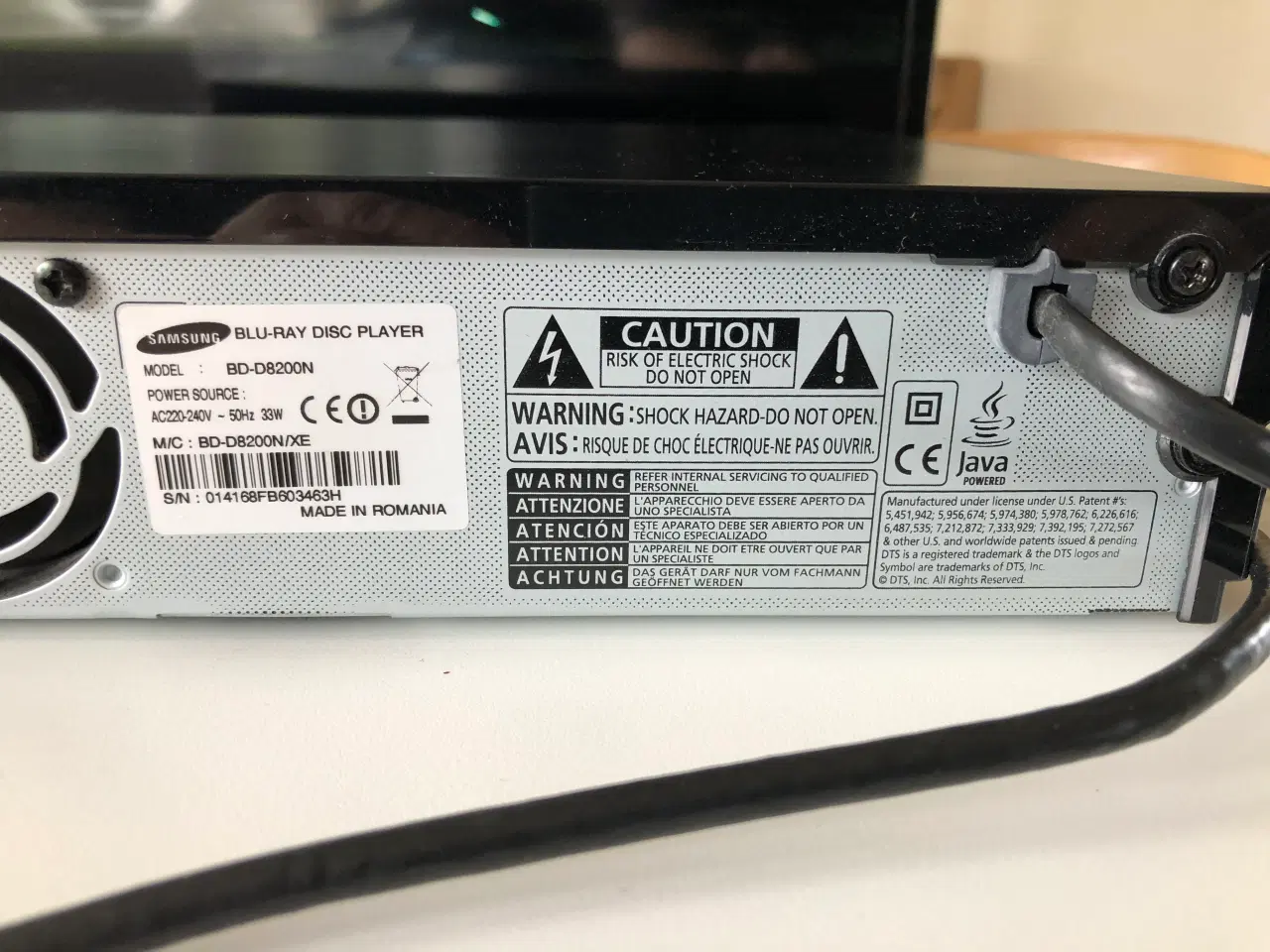 Billede 11 - Samsung BD-D8200N HDD Bluray 3D med harddisk optag