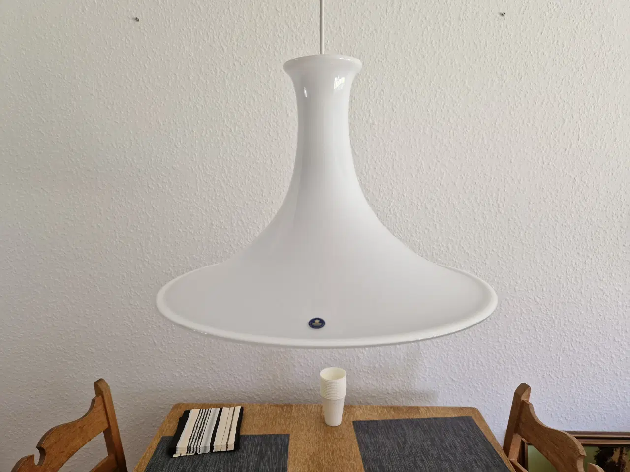 Billede 1 - Holmegaards loftlampe i god stand
