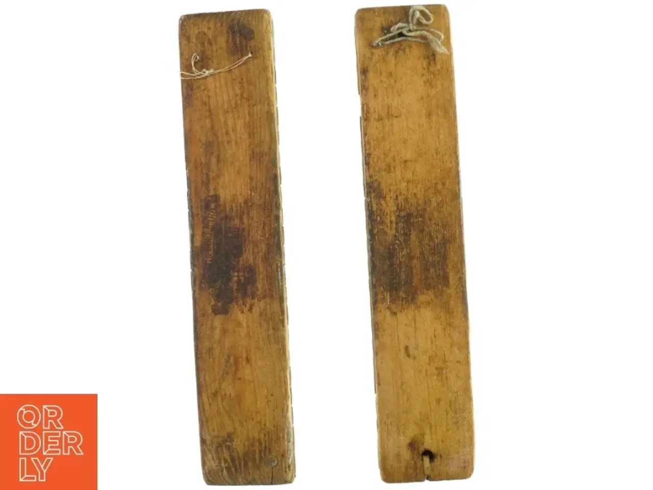 Billede 4 - Antikke træskolæster (str. 55 x 11 cm)