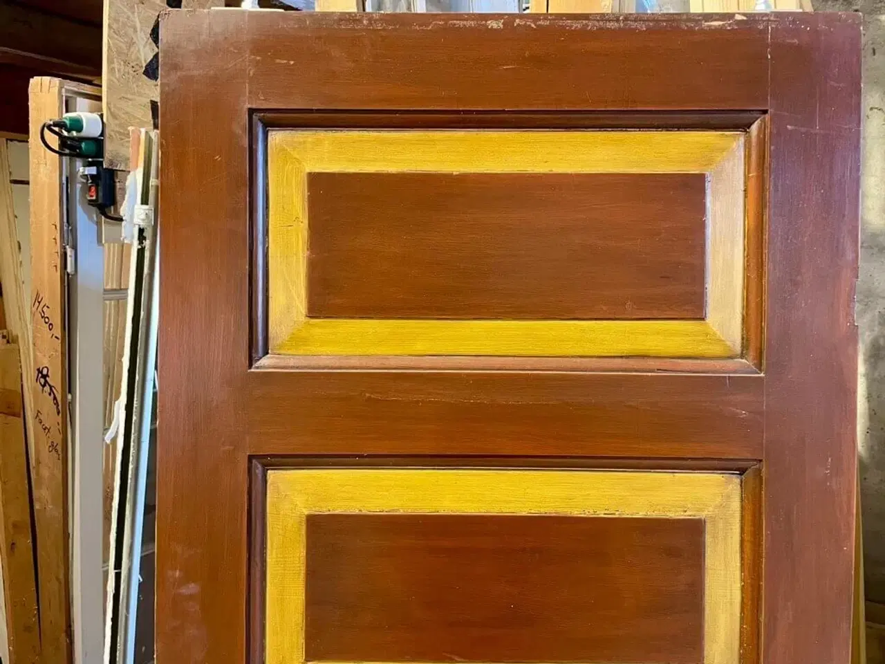 Billede 3 - Skydedør med smukke felter og skinne