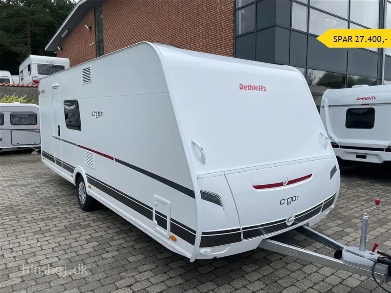 Billede 1 - 2023 - Dethleffs C´GO 565 FMK   Dejlig køjevogn med 2 køjer og dobbeltseng fra Hinshøj Caravan A/S