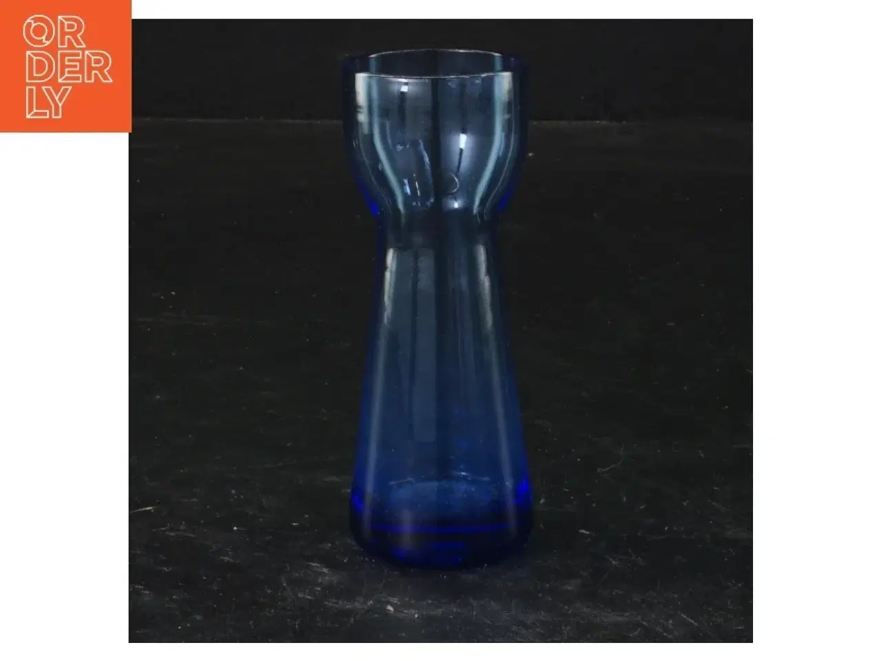 Billede 1 - Blå vase / løgglas (str. 10 cm)