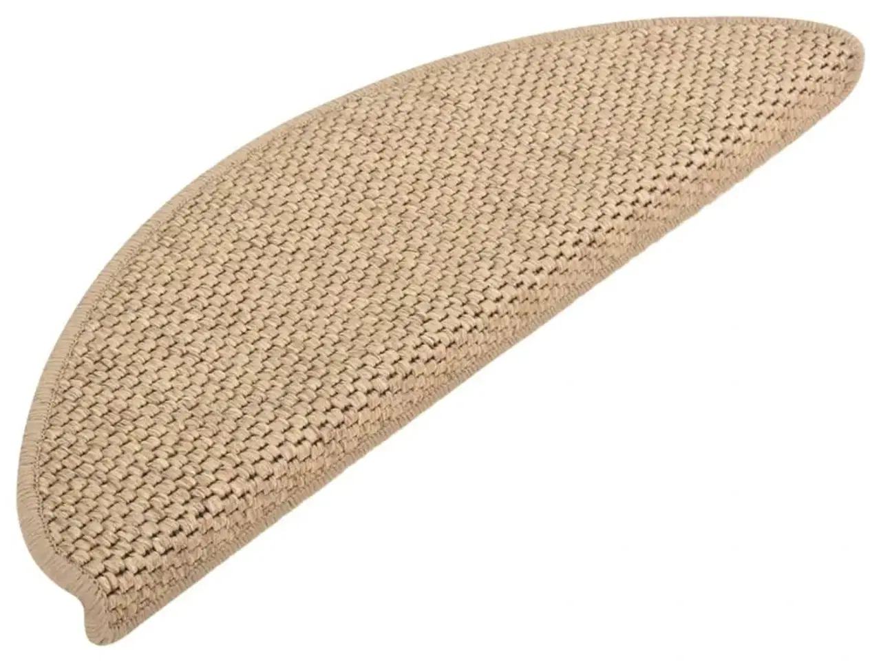 Billede 2 - Selvklæbende trappemåtter 15stk. 65x21x4cm sisal-look sandfarve