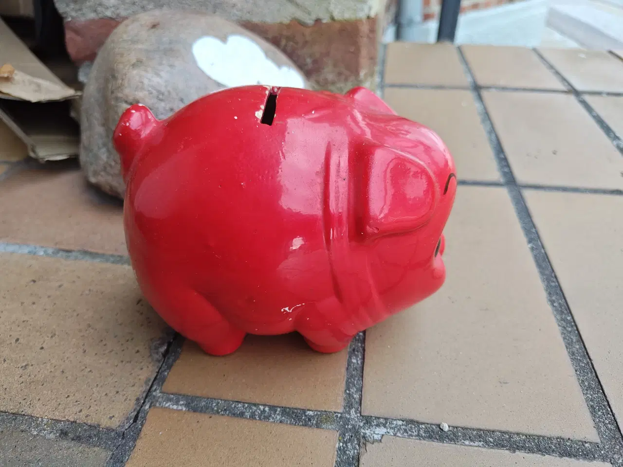 Billede 2 - Gammel Sparegris - Sparebøsse i keramik