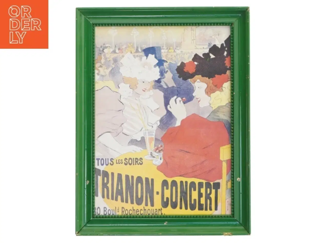 Billede 1 - Antik Trianon-Concert plakat med ramme (str. 31x24 cm)