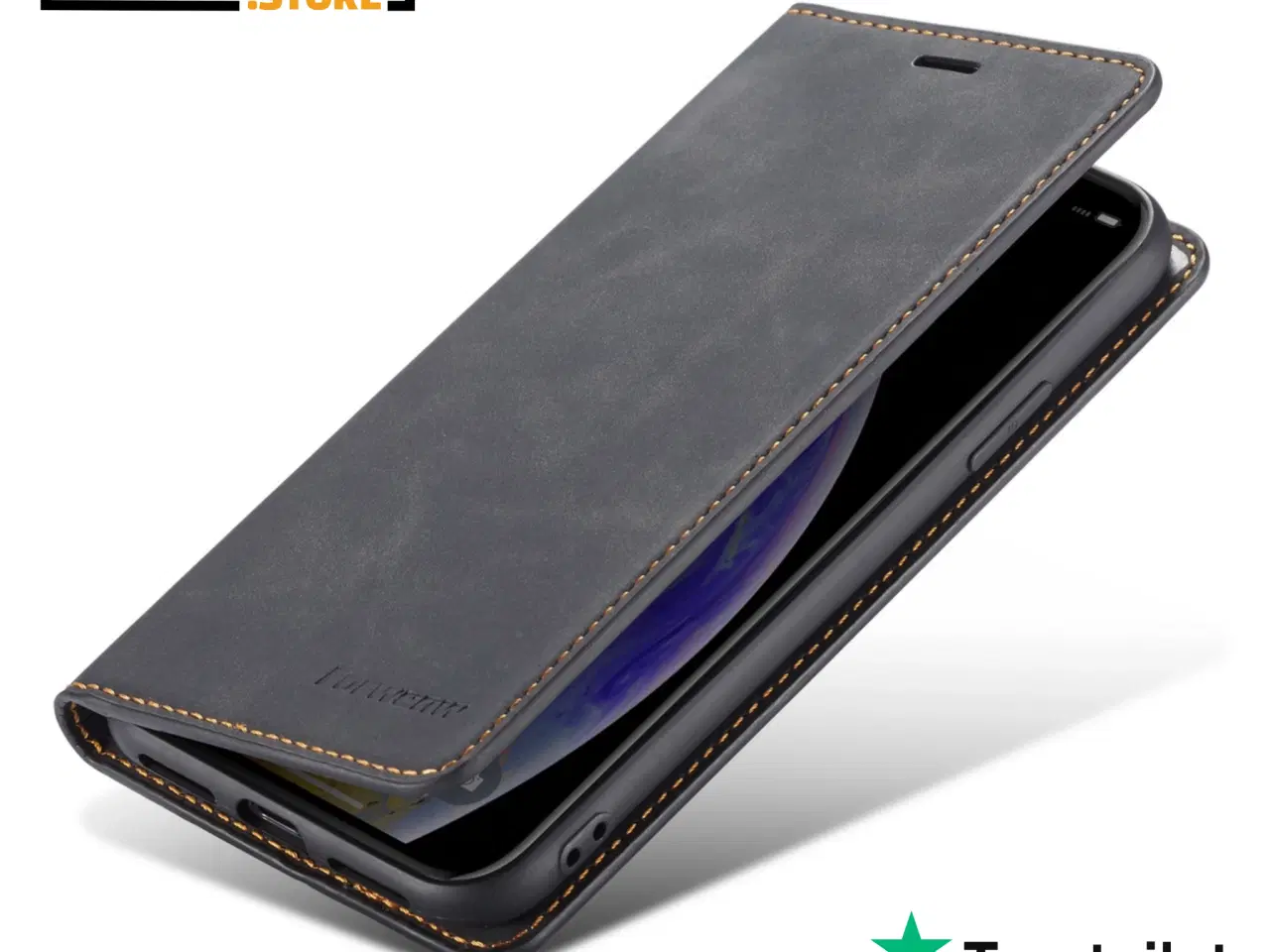 Billede 8 - Magnetisk Flip Cover til iPhone – Sort