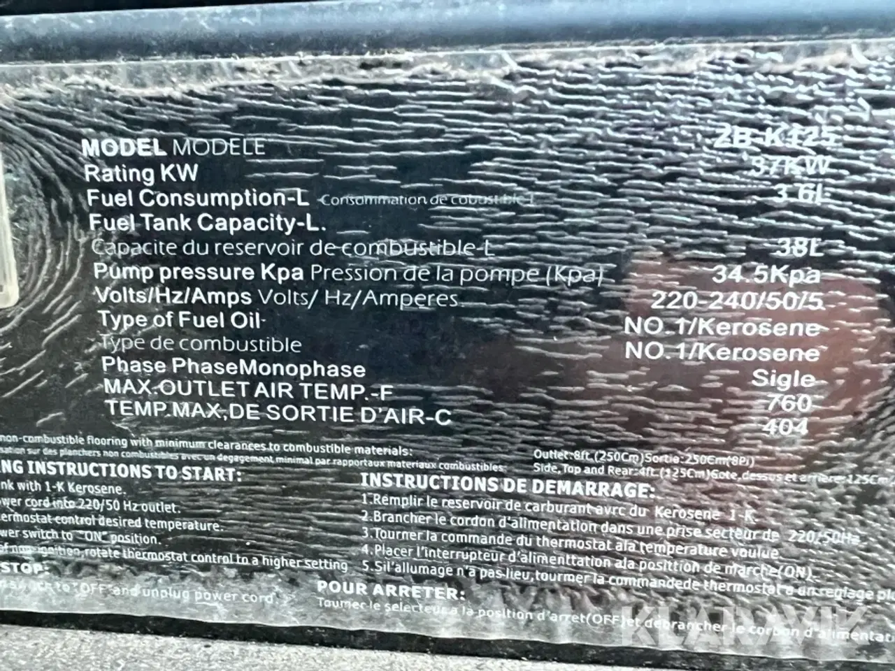 Billede 3 - Diesel varmekanon 37kW