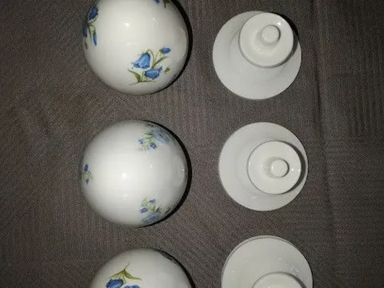 Billede 7 - 3 Smukke Porcelæns Æg fra Staffordshire