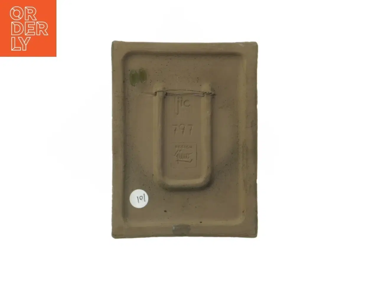 Billede 2 - Keramisk vægplade med blomstermotiver fra JIE Keramik (str. 15,5x12 cm)