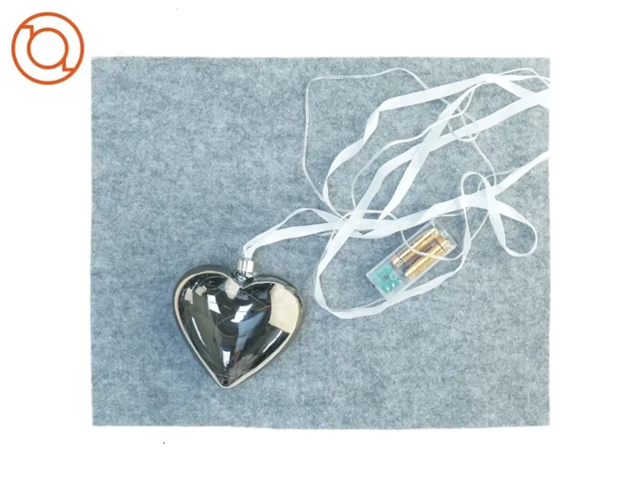 Billede 1 - Hjerte med lys (str. 8 se m)