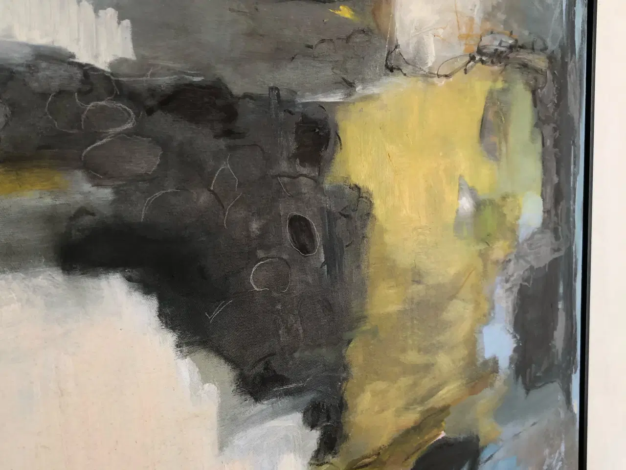 Billede 4 - Maleri med sort egetræsramme