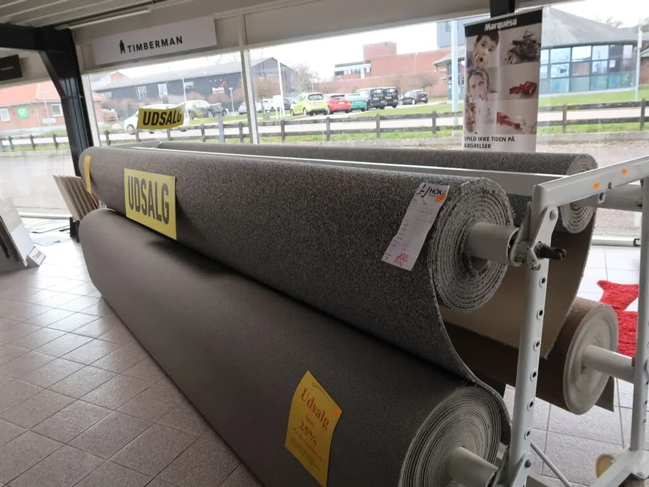 Billede 1 - Rulle gulvtæppe MARQUESA WEAVE Sort Synt