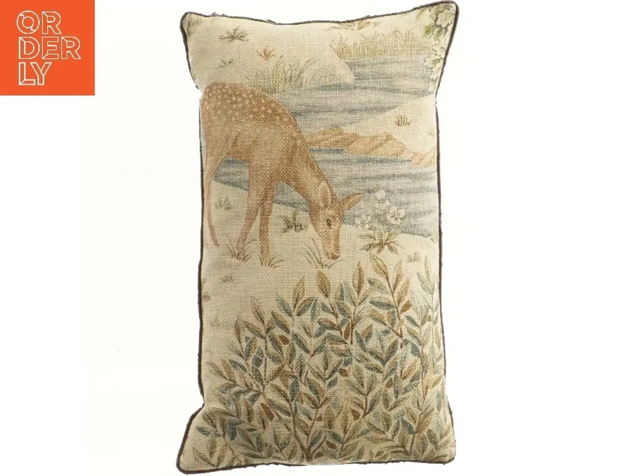 Billede 1 - Dekorativ pude med naturmotiv (str. 47x28 cm)