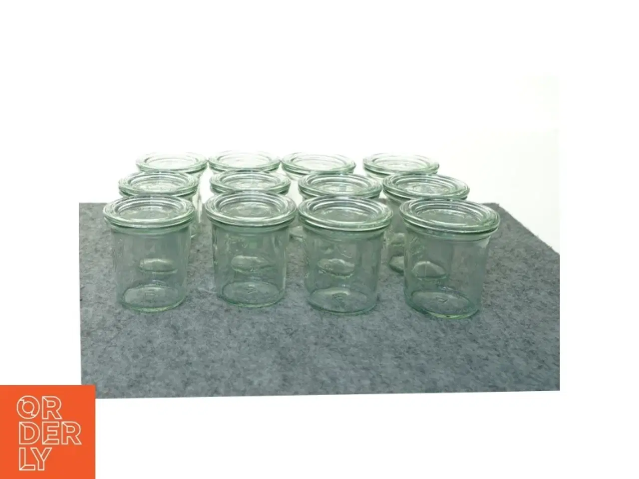 Billede 1 - Werk sylteglas, opbevaringsglas (str. 7 x 5 cm)