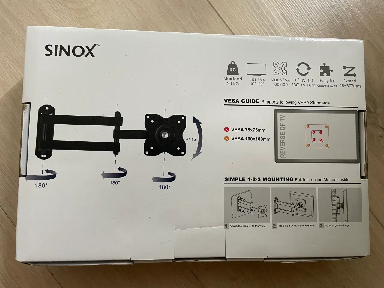 Billede 2 - Vægbeslag til 10”-32” TV sort 