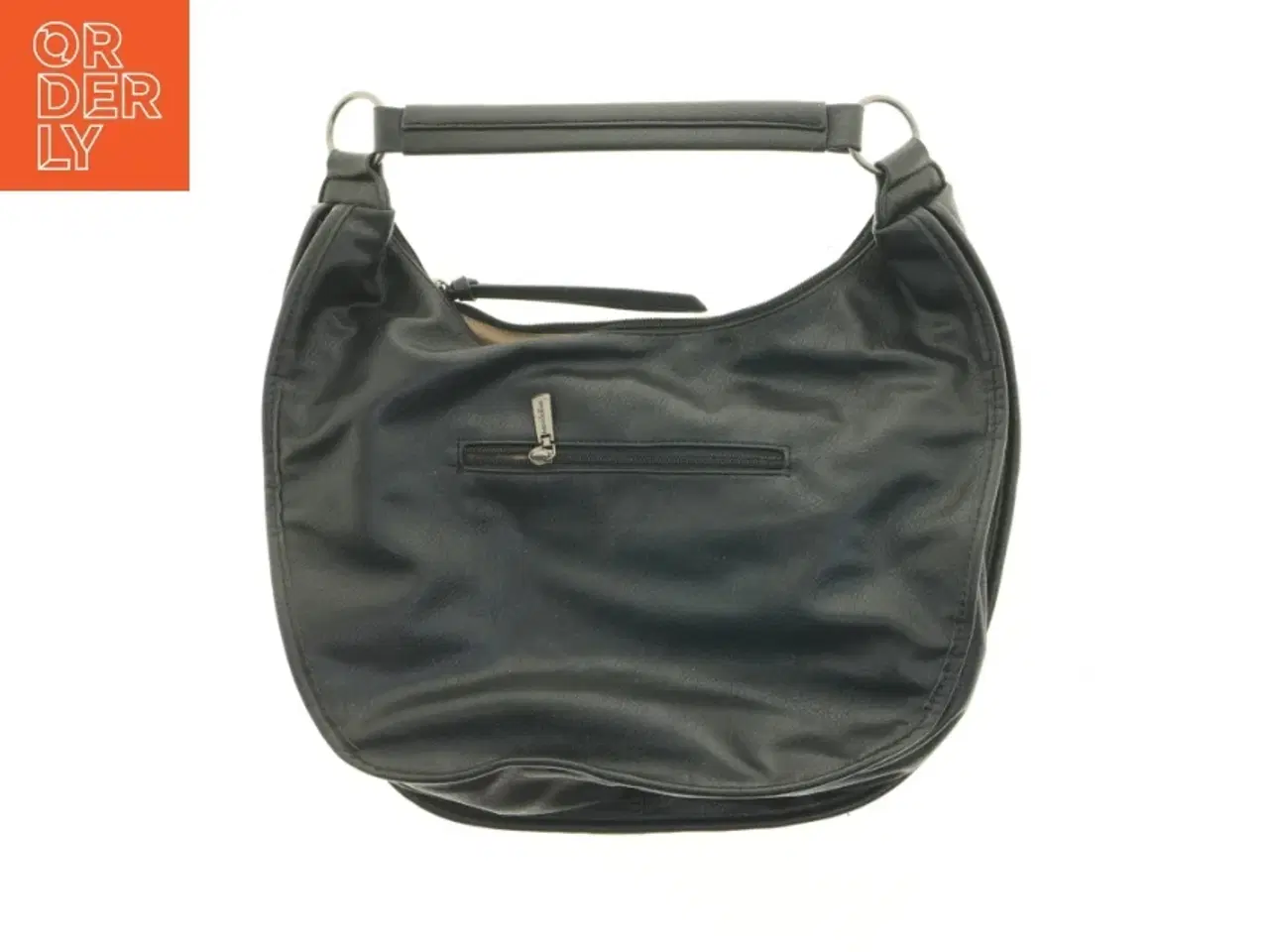 Billede 2 - Sort skuldertaske fra Mandoline (str. 42 x 37 cm)