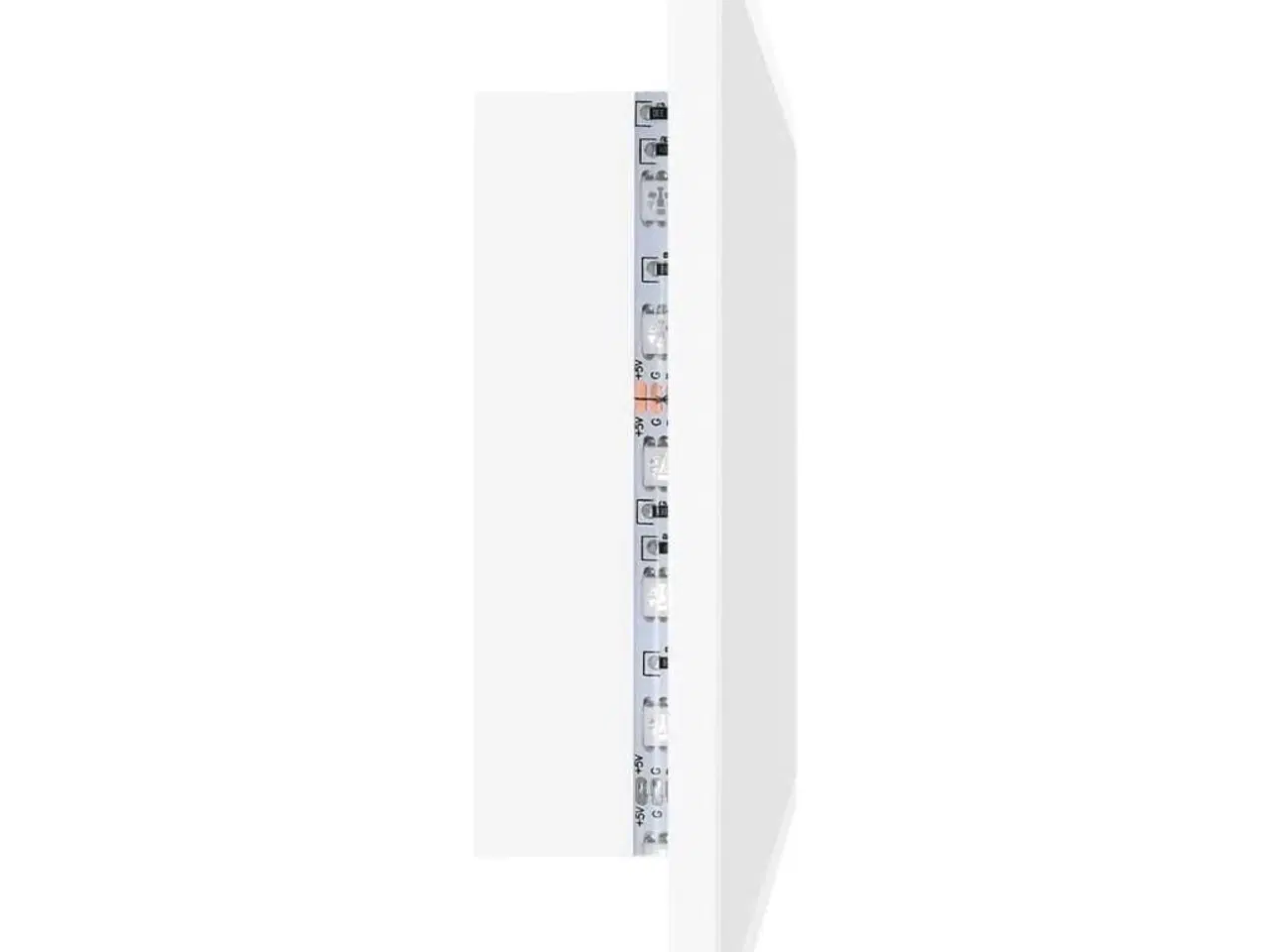 Billede 8 - Badeværelsesspejl med LED-lys 80x8,5x37 cm akryl hvid