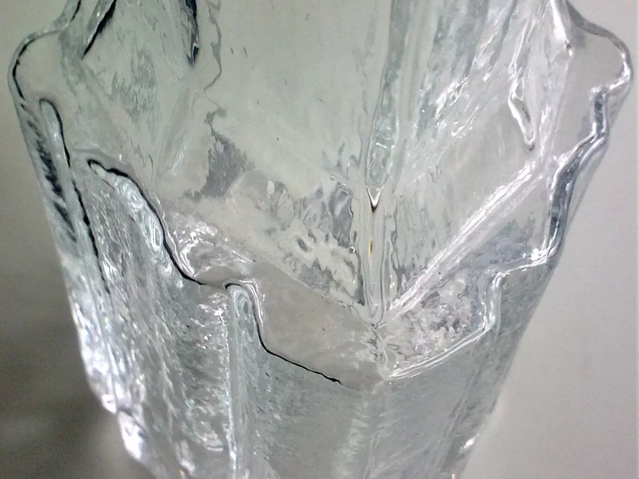 Billede 5 - Is glas skulptur RETRO grenvase NY formgivning