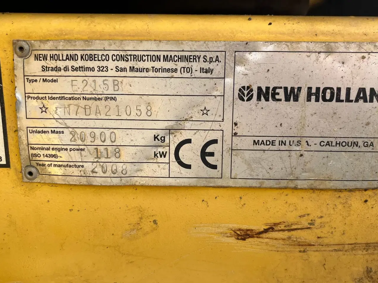 Billede 17 - New Holland E215B 21 ton maskine med 2 skovle.
