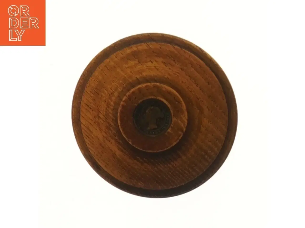 Billede 1 - Fad i Drejet Teak træ på fod (str. Ø 11 cm)