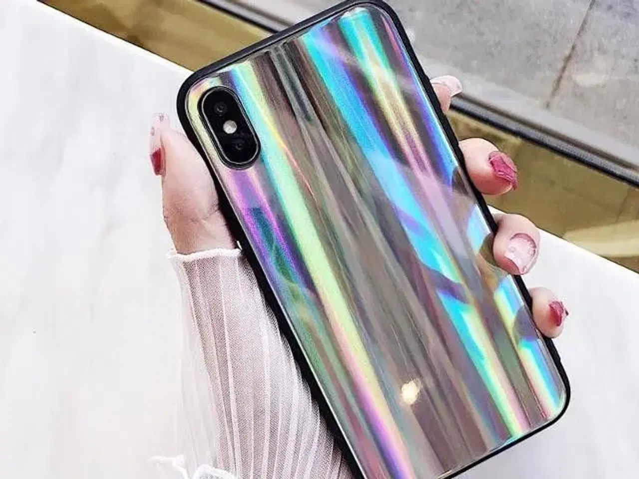 Billede 5 - Holografisk cover iPhone X el XS