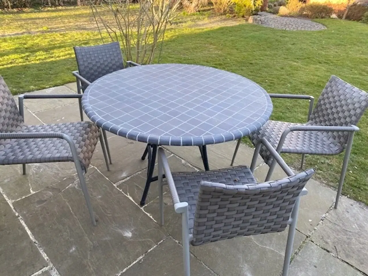 Billede 1 - Caneline havebord med 4 stole