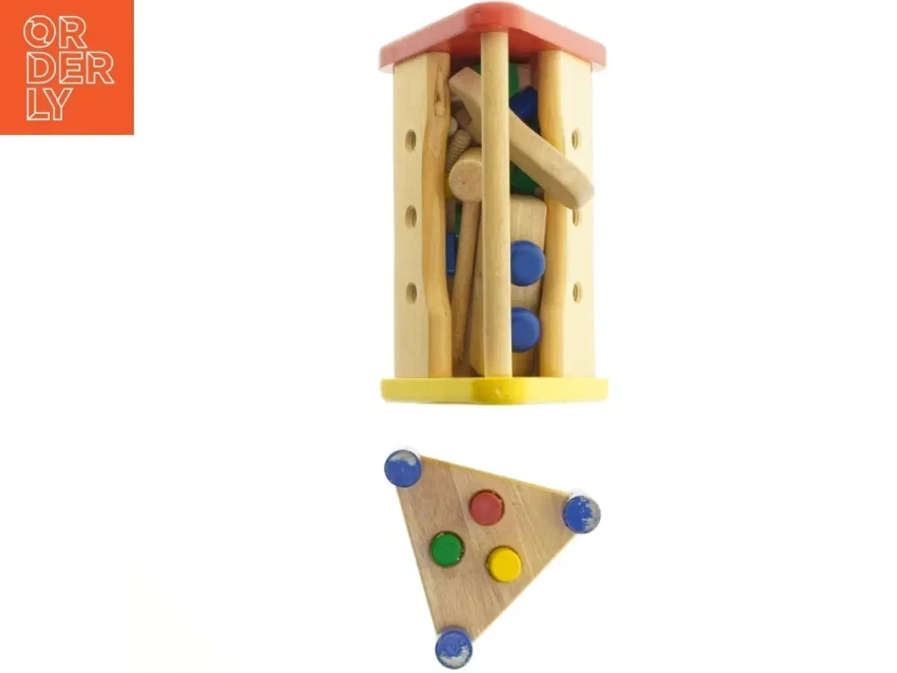 Billede 1 - Trælegetøj med klodser (str. 29x18 cm)