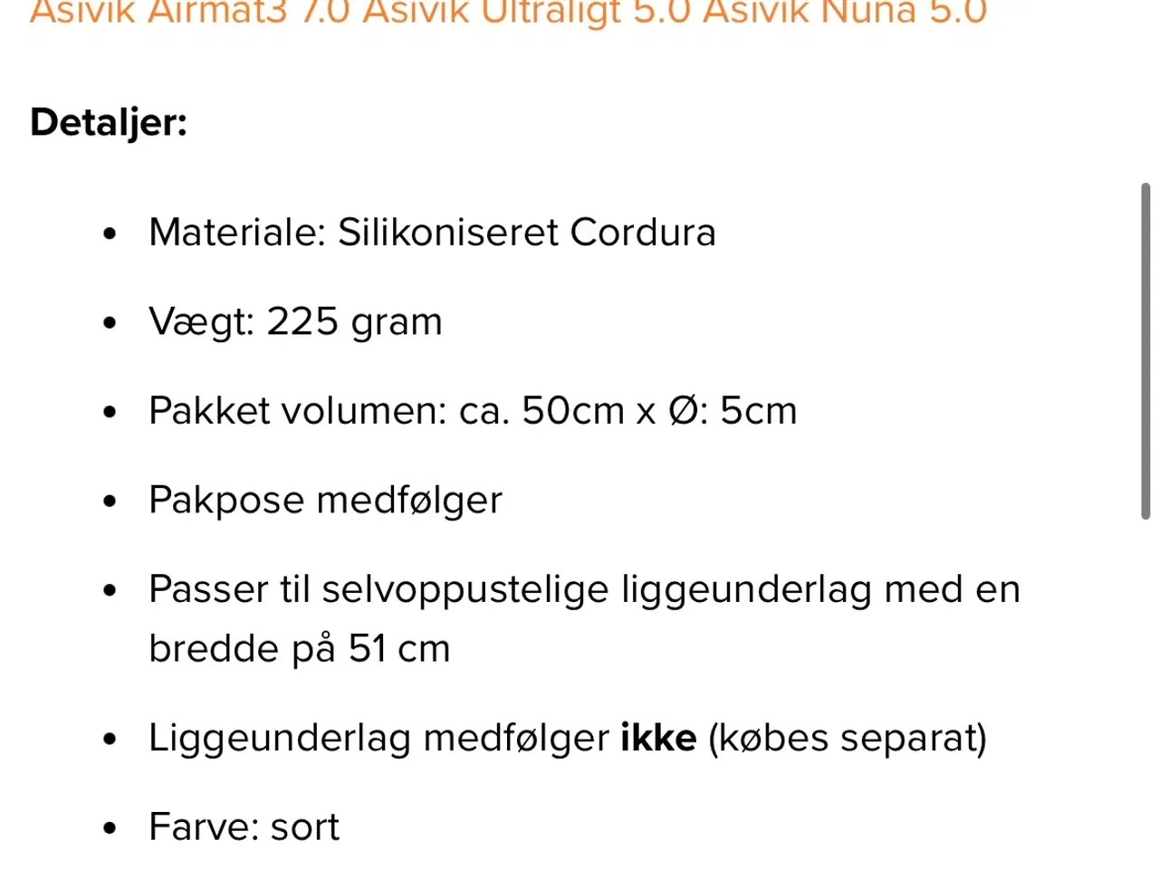 Billede 13 - Liggeunderlag Asivik med chairkit